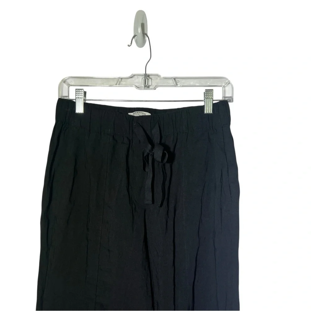 Babaton Day Errol Black Linen Blend Pants Small